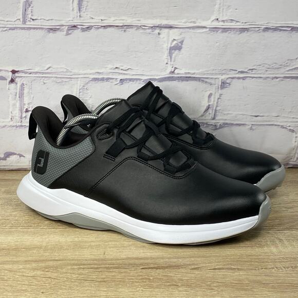 FootJoy Sporty Pro Lite Spikeless Golf Shoes 56922 Men's 9.5 NEW Black Gray 2025 - Picture 1 of 8